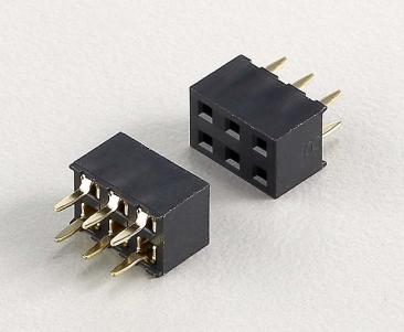2.54mm Pitch Female Header Connector Height 4.5mm KLS1-208Y-4.5